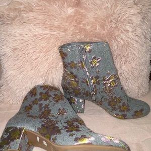 Floral booties